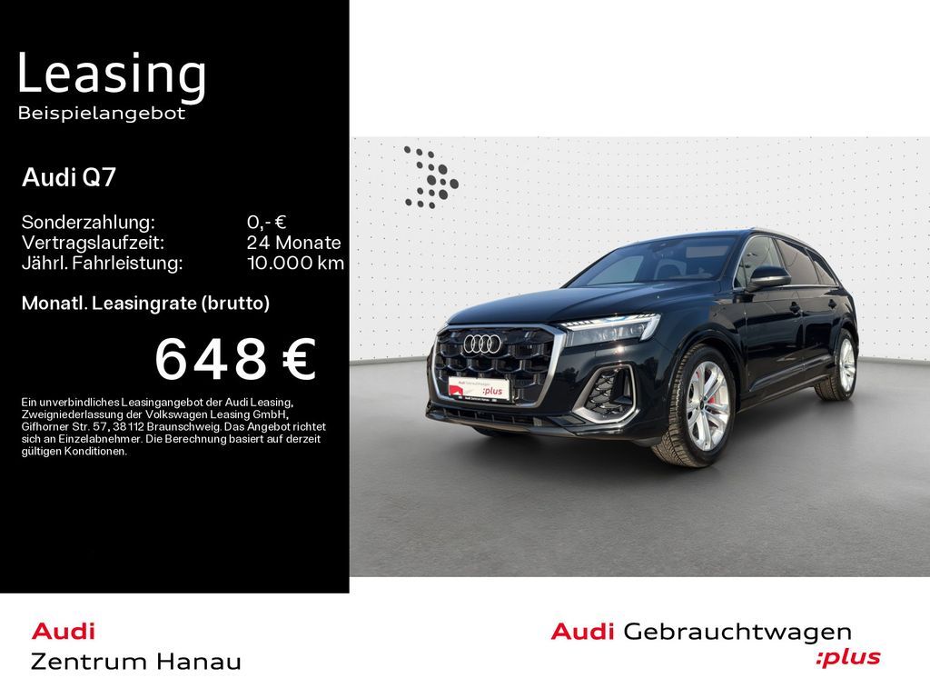 Audi Q7 50 TDI quattro S-LINE*7-SITZER*HUD*STHZG*LASE Leasing