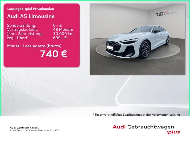 Audi A5 Lim e-hybrid qu. Matrix B&O Pano HuD AHK 360°