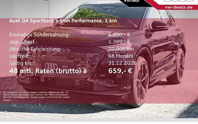 Audi Q4-sportback-e-tron Quattro Performance 5dr