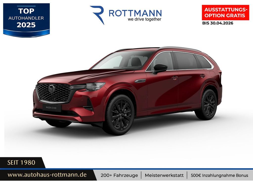 Mazda CX-80 Plug-In 327ps Aut. PHEV AWD Homura Plus Leasing