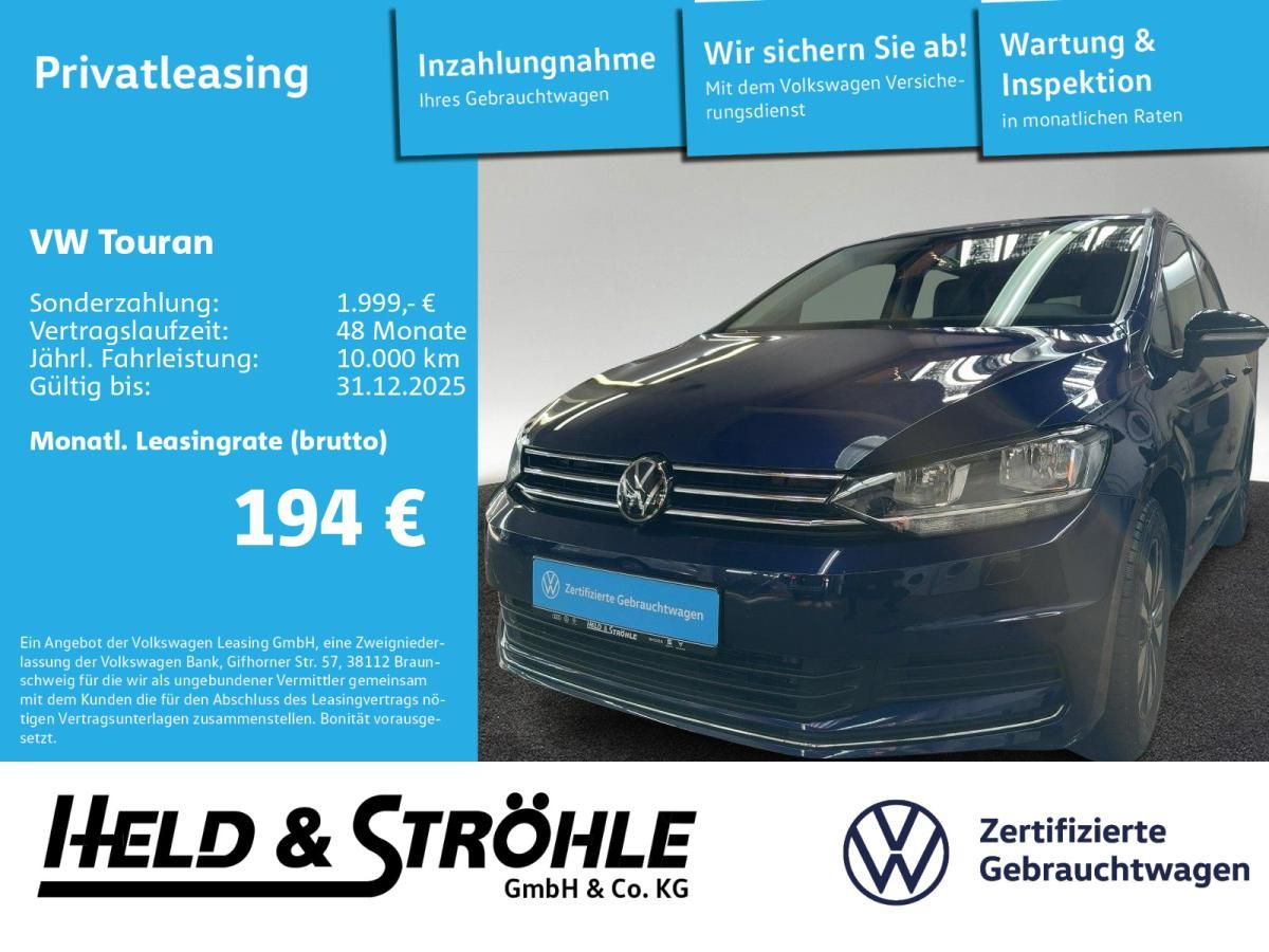 Volkswagen Touran GOAL 1.5 TSI NAV KAM 7S PDC SHZ DAB+ ACC Leasing