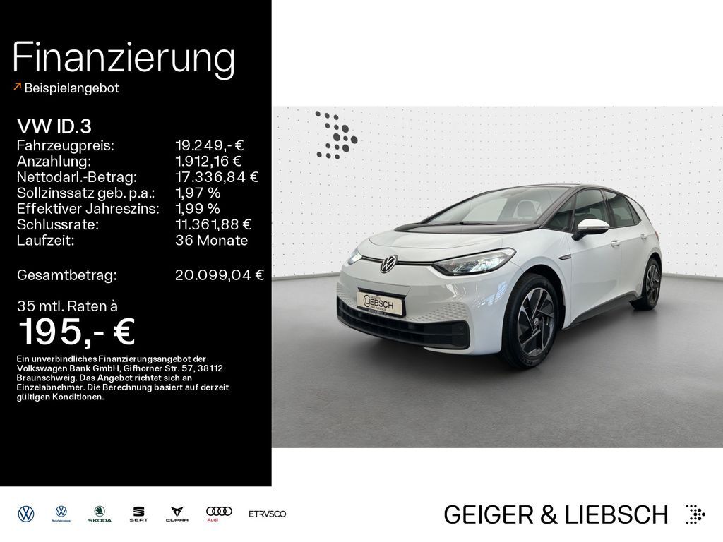 Volkswagen ID.3 Pro Performance*WÄRMEPUMPE*LED*PDC*SHZ*NAVI Leasing
