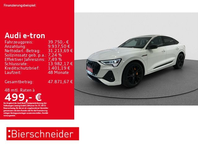 Audi e-tron 55 Sportback S-Line PANO MATRIX HuD B&O 2 Leasing