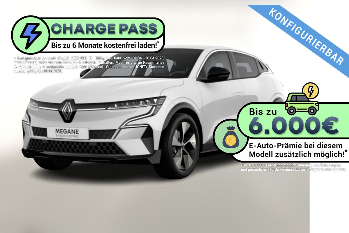 Renault Megane E-Tech Techno 220 Comfort Range Leasing privat Leasing