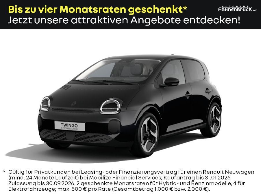 Renault Twingo E-TECH elektrisch Techno 80hp Urban Range Leasing