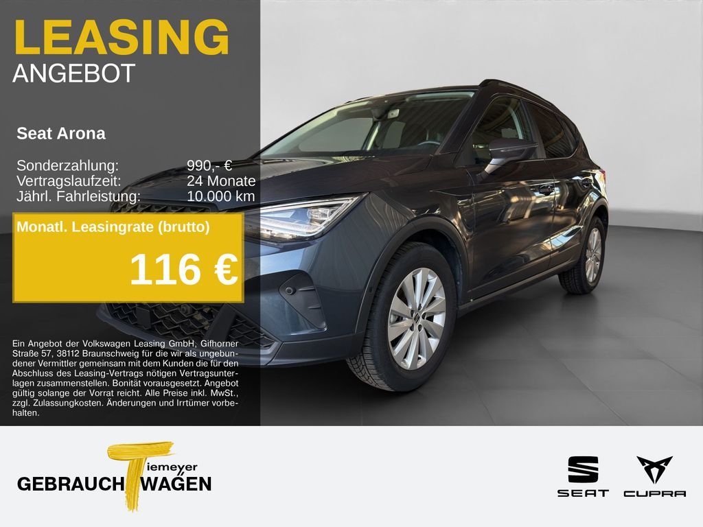 Seat Arona 1.0 TSI STYLE NAVI ACC SH PARKLENK GJR Leasing
