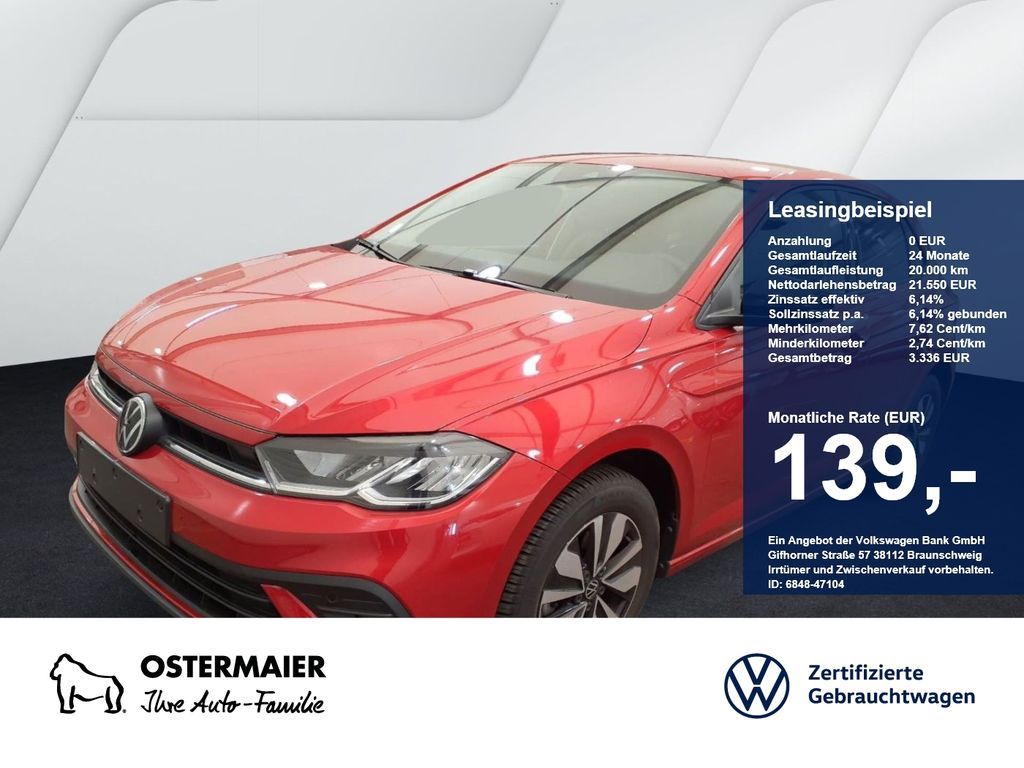 Volkswagen Polo GOAL 1.0TSI 116PS DSG ACC.AHK.KAMERA.NAVI+V Leasing