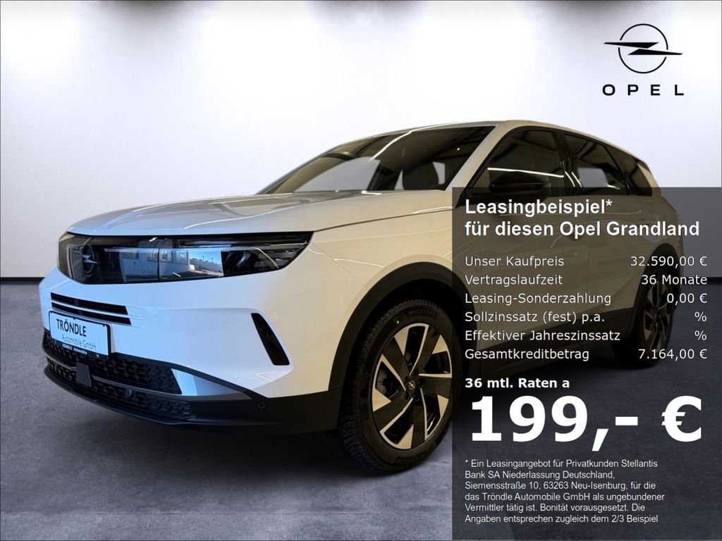 Opel Grandland Edition 145 PS eDCT LED ACC CarPlay Me Leasing