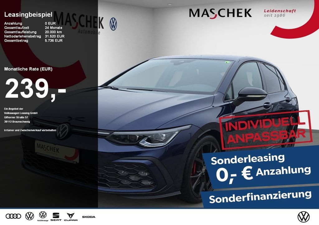 Volkswagen Golf GTI 2.0 TSI Sonderleasing AHK HarmanKardon Leasing