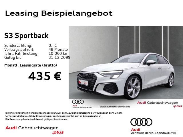 Audi S3 Sportback *MATRIX*B&O*Opt.-Schwarz+*NAV+* Leasing