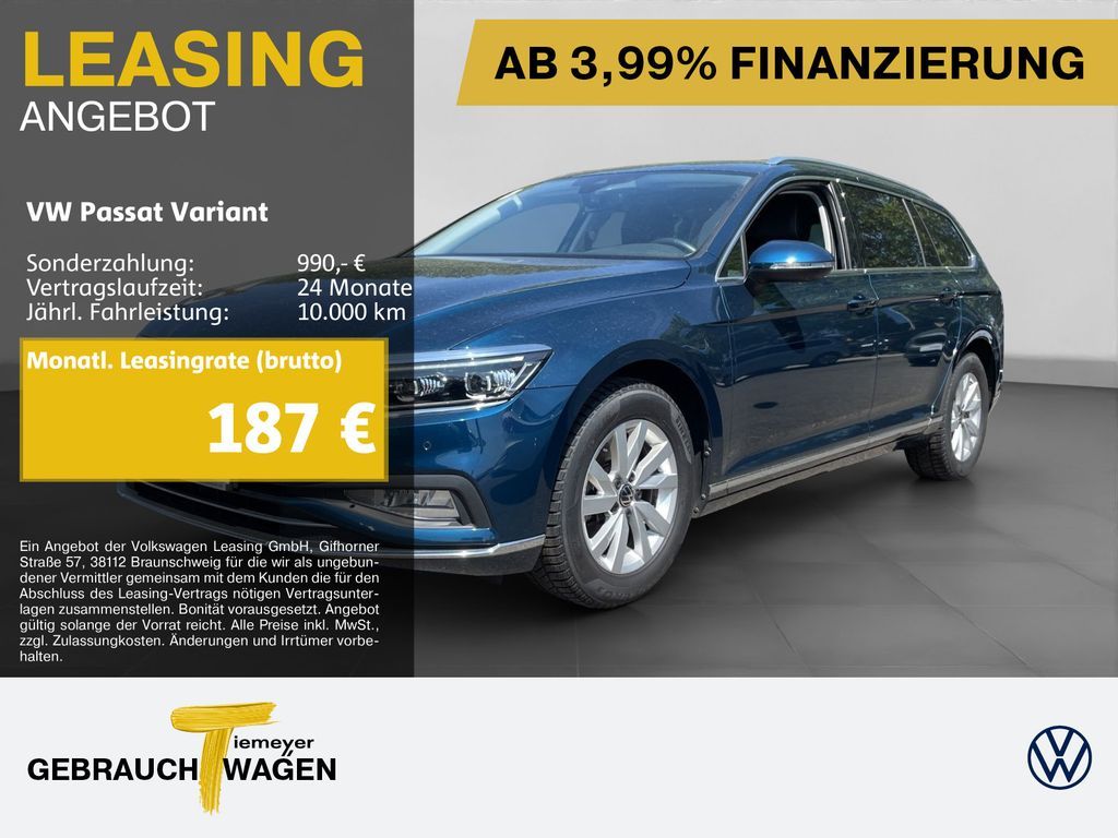 Volkswagen Passat Variant 1.5 TSI DSG ELEGANCE AHK ST.HEIZ Leasing