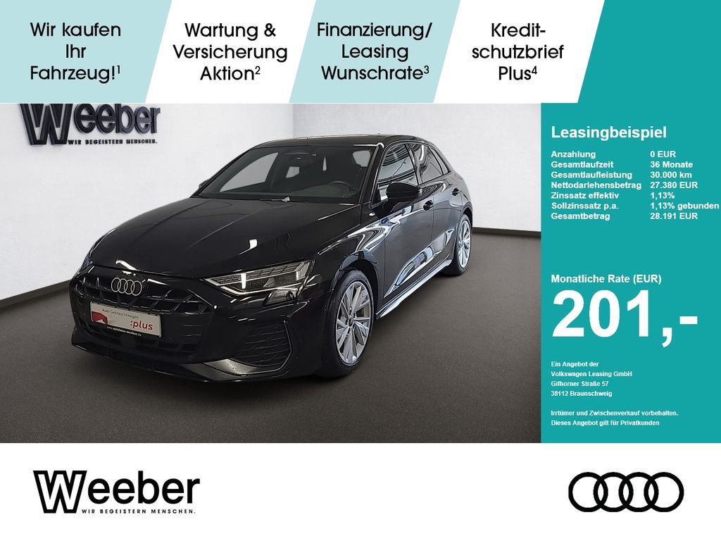 Audi A3 Sportback S line *KAMERA*NAVI*LED*5J GAR*KESS Leasing