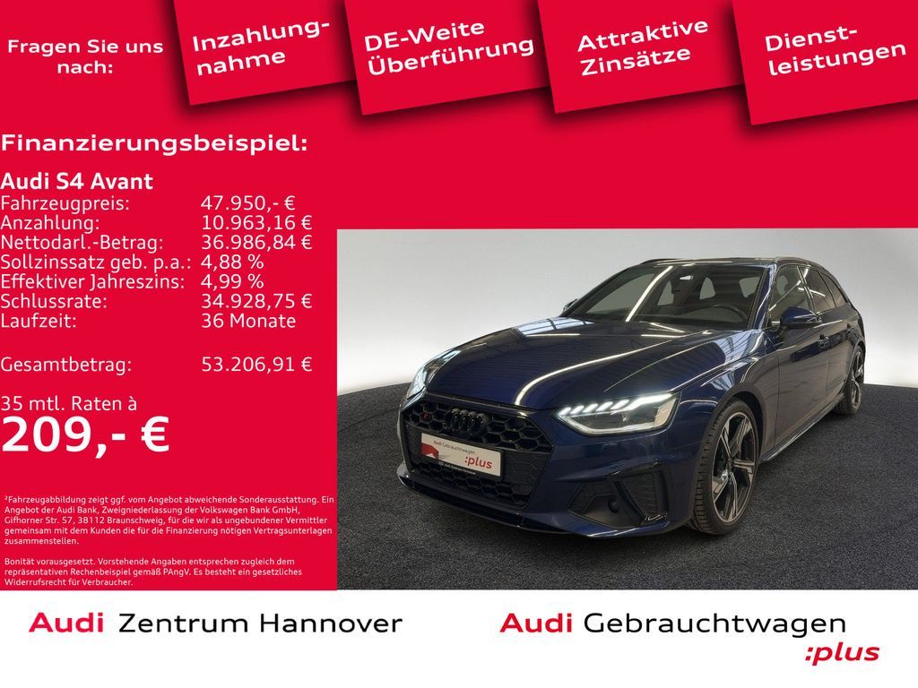 Audi S4 Avant 3.0 TDI quattro Pano B&O Kamera Navi Leasing