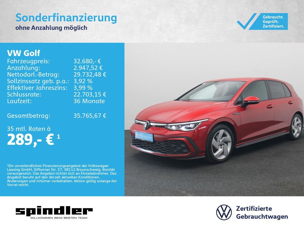 Volkswagen Golf VIII GTD 2.0 TDI DSG / Standh, CarPlay, LED Leasing