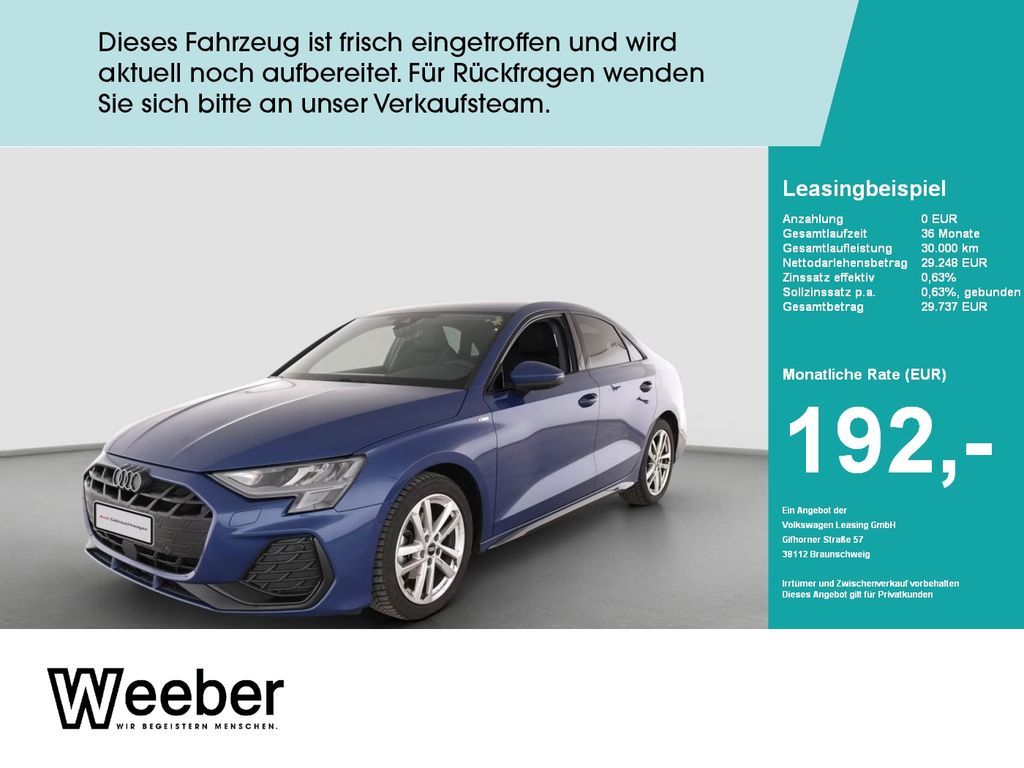 Audi A3 Limousine S line *SHZ*KAMERA*NAVI*VORB. AHK*B Leasing