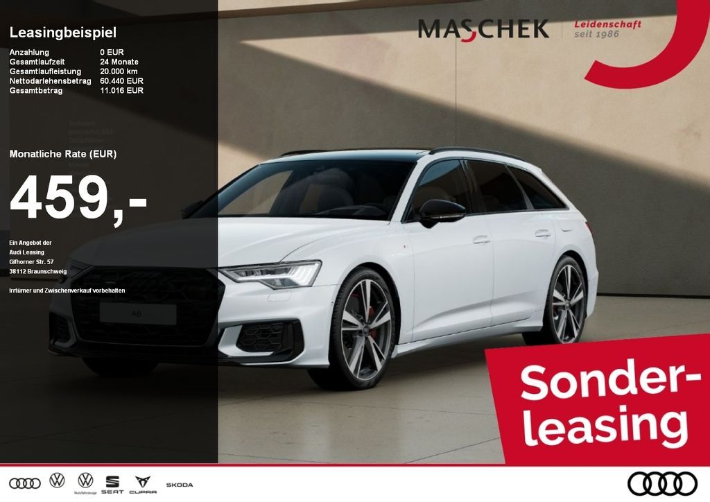 Audi A6 Avant S Line 55 TFSIe Pano HUD B&O 106UPE B&O Leasing
