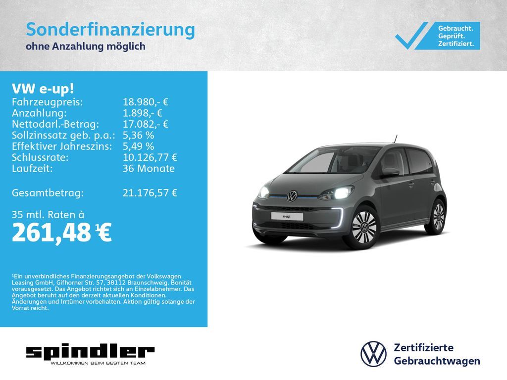 Volkswagen e-up! - e-move up! Edition / Bluetooth, SHZ, RFK Leasing