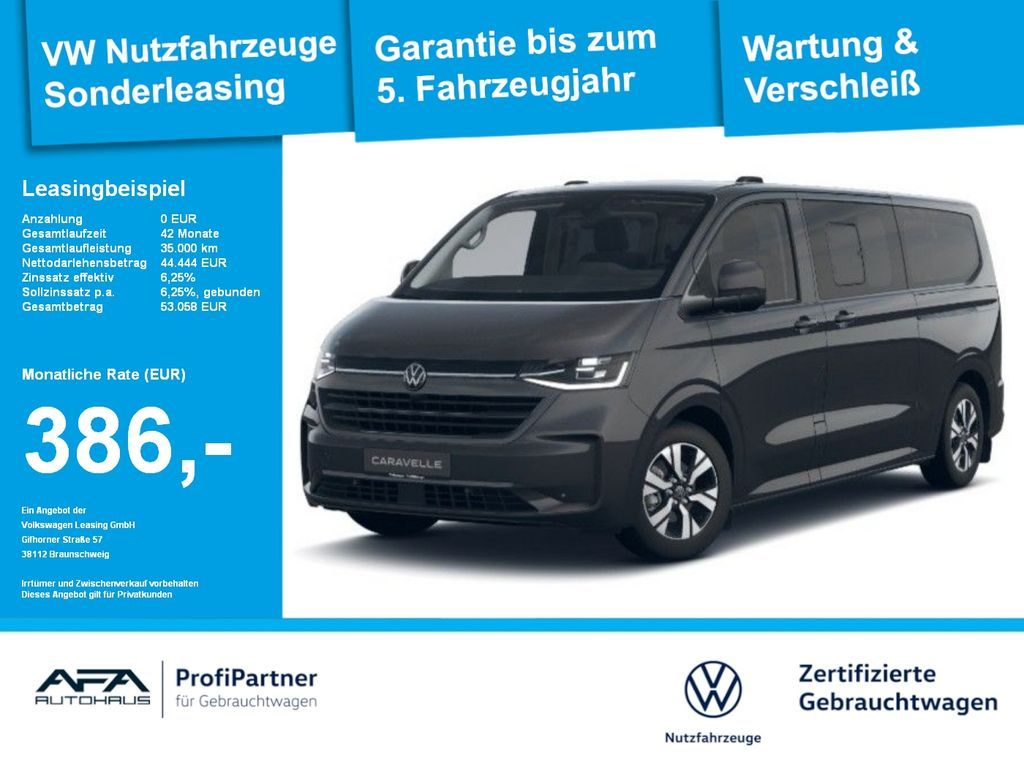Volkswagen T7 e-Caravelle Style lang LED*AHK*Harman*Navi Leasing