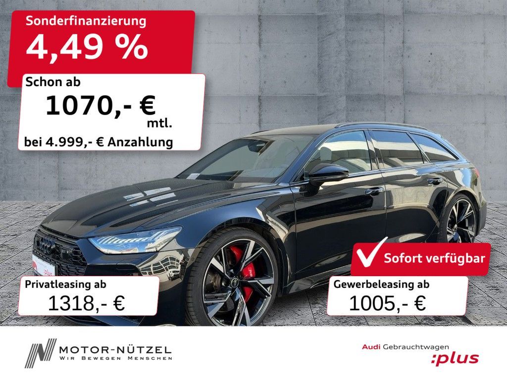 Audi RS6 Avant TFSI QU MATRIX+HuD+B&O+DVD+TV+AHK+360° Leasing