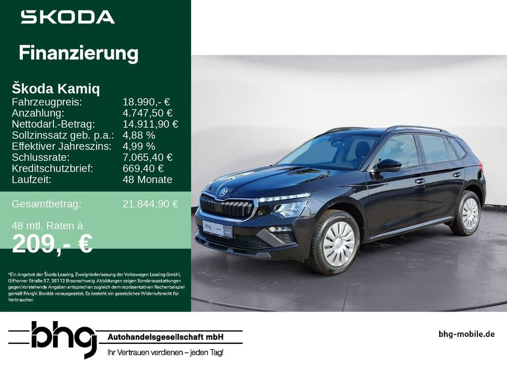Skoda Kamiq 1.0 TSI DSG Essence Front-LaneAssist LED A Leasing
