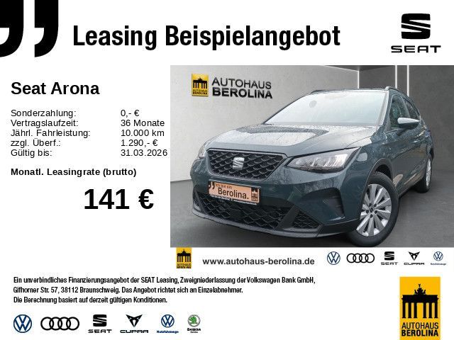 Seat Arona 1.0 TSI Road Edition DSG *NAV*GRA*PDC*SHZ* Leasing