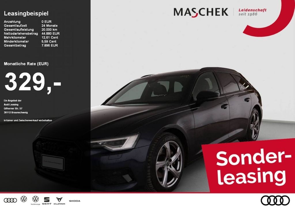 Audi A6 Avant advanced 45 TDI quat bis 20.04.! BlackE Leasing