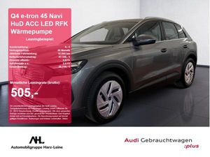 Audi Q4 e-tron 45 Navi HuD ACC LED RFK Wärmepumpe ACC