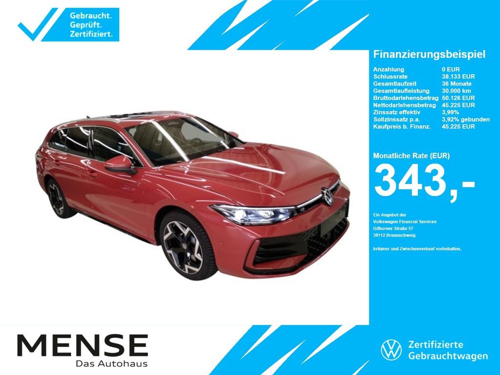 Volkswagen Passat Variant 1.5 TSI eHybrid DSG R-Line Matrix Leasing