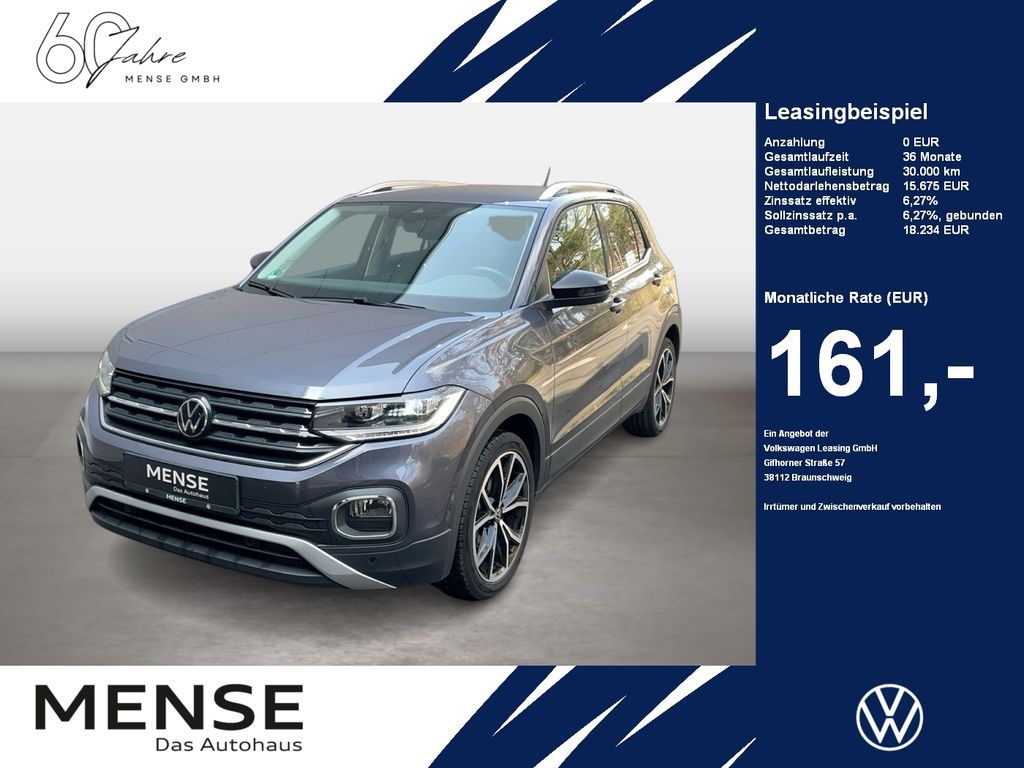 Volkswagen T-Cross 1.0 TSI Style CarPlay|AHK|ACC|LED|Navi Leasing