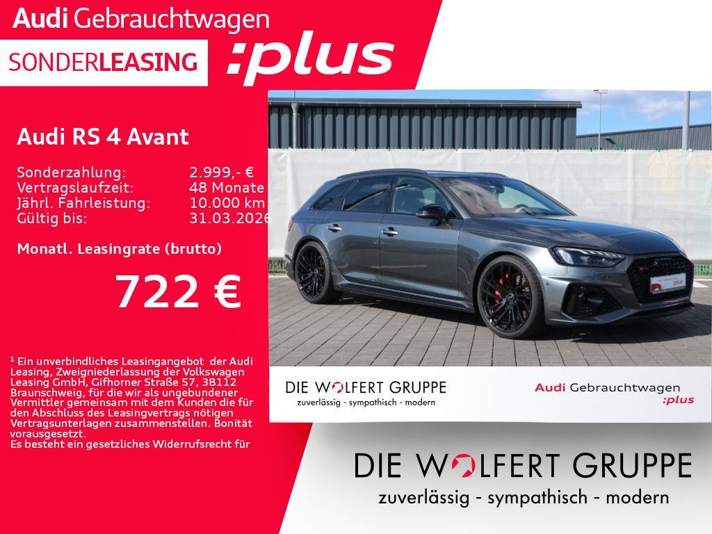 Audi RS 4 Avant RS-SPORTABGASANLAGE*PANO*B&O*ACC*360° Leasing