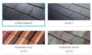 Das Tesla Solar Roof, dass Solardach kann auch schon in Deutschland reserviert werden. Bildquelle: Tesla.com