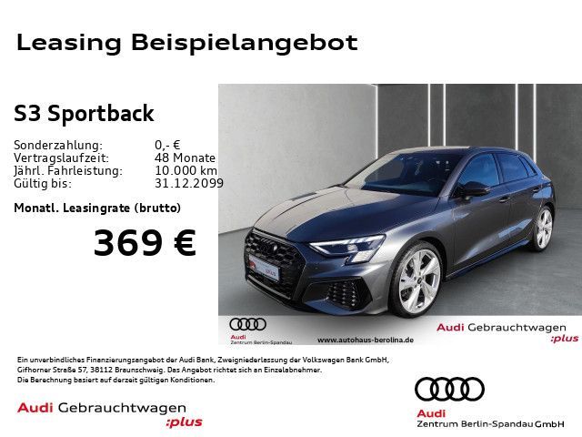 Audi S3 Sportback *MATRIX*B&O*NAV+*Opt.-Schwarz*+* Leasing