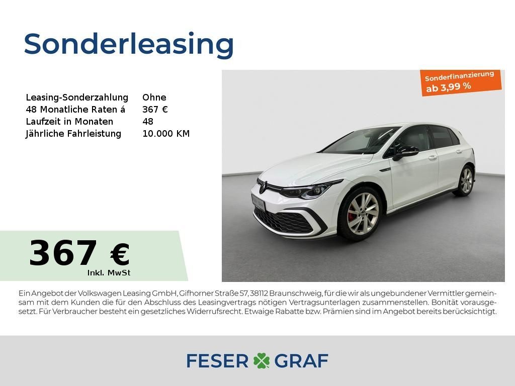 Volkswagen Golf VIII GTD DSG HUD RFK Matrix Navi ACC Black Leasing