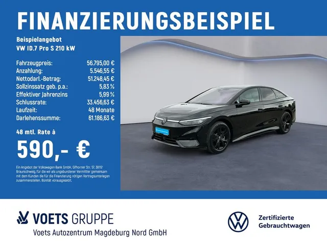 Volkswagen ID.7  210 kW Pro S IQ-LIGTH+AHK+NAVI+HUD