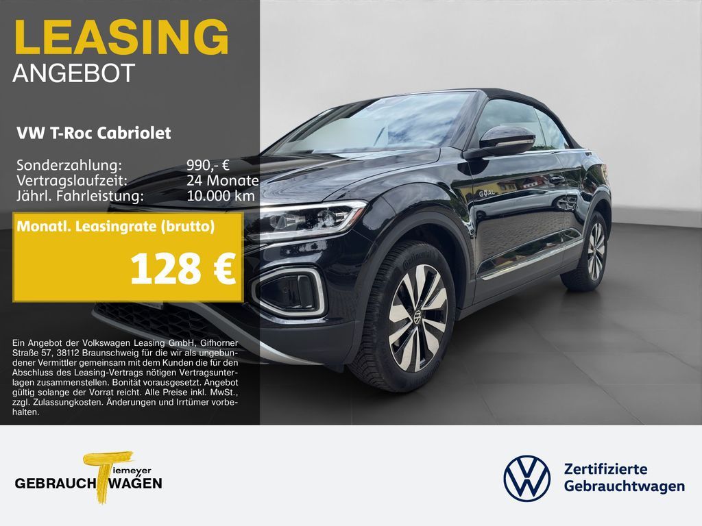 Volkswagen T-Roc Cabrio 1.0 TSI STYLE KAMERA NAVI ASSIST AP Leasing