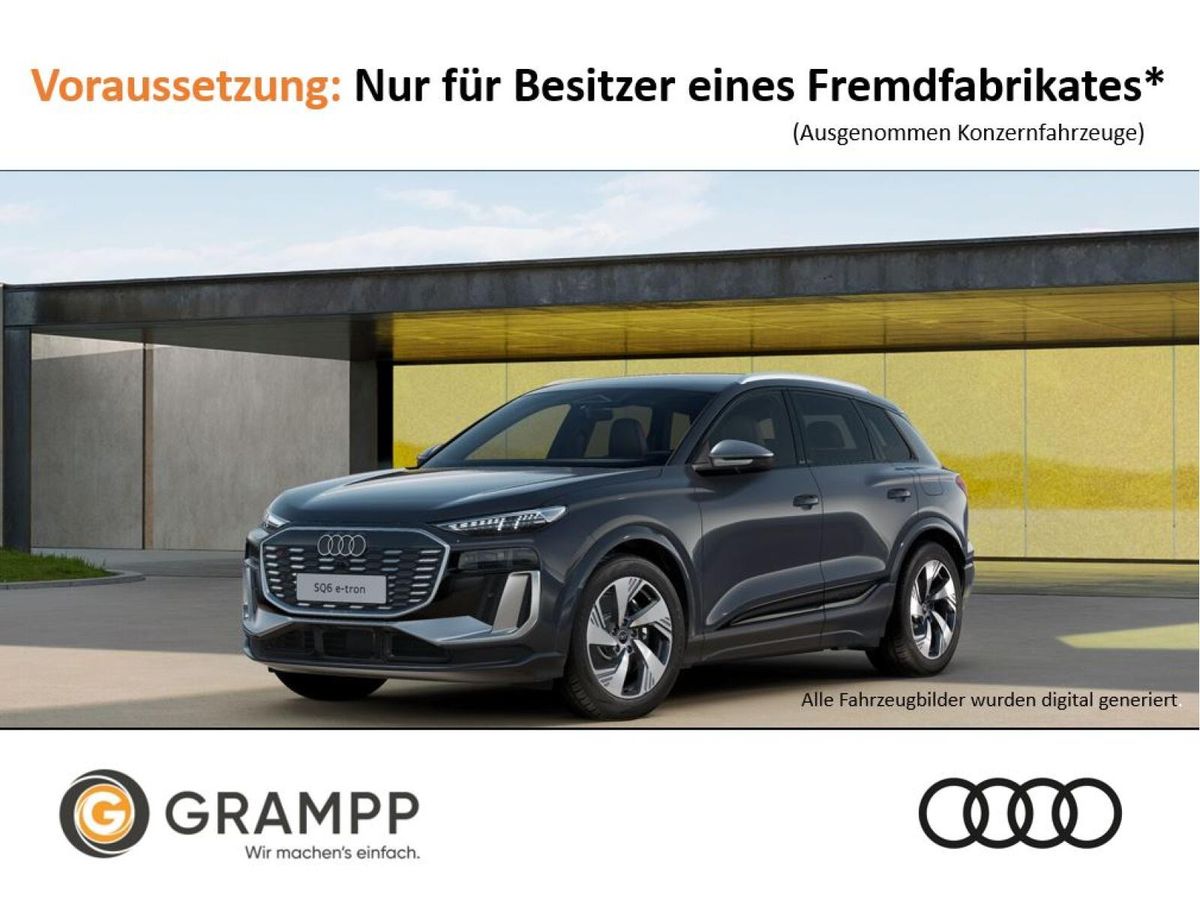 Audi SQ6 e-tron 360 kW 0,25% Versteuerung + S-line + TECH PLUS + AHK + HUD + QUATTRO + MATRIX LED + ACC + Leasing