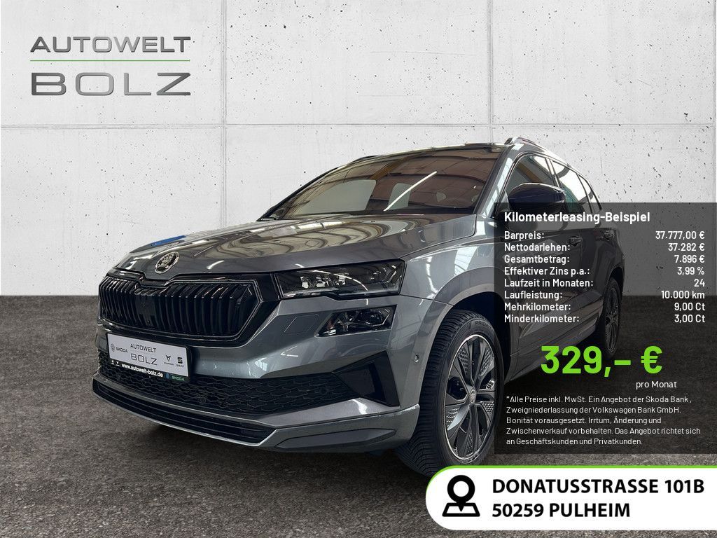Skoda Karoq Sportline 4x4 2.0 TFSI AHK Navi Leder 360K Leasing