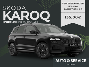 Skoda Karoq 2.0l TSI DSG 4x4 Sportline SONDERANGEBOT GEWERBE! Leasing