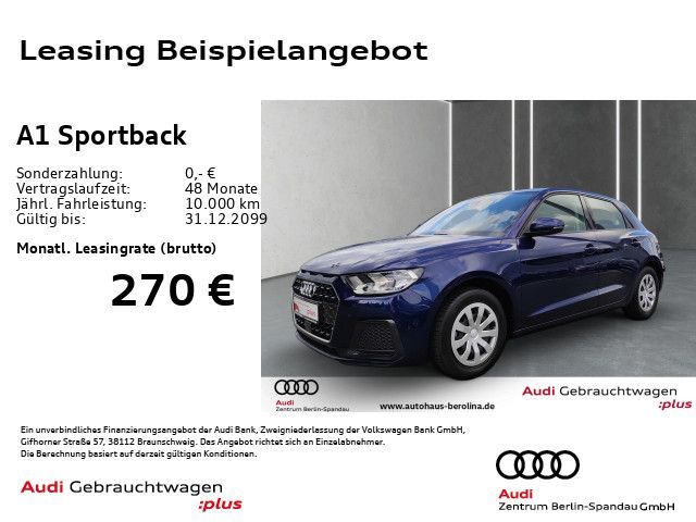 Audi A1 Sportback 25 TFSI Adv. S tronic *GRA*PDC*SHZ* Leasing