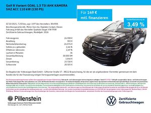 Volkswagen Golf 8 Variant GOAL 1.5 TSI AHK KAMERA SHZ ACC