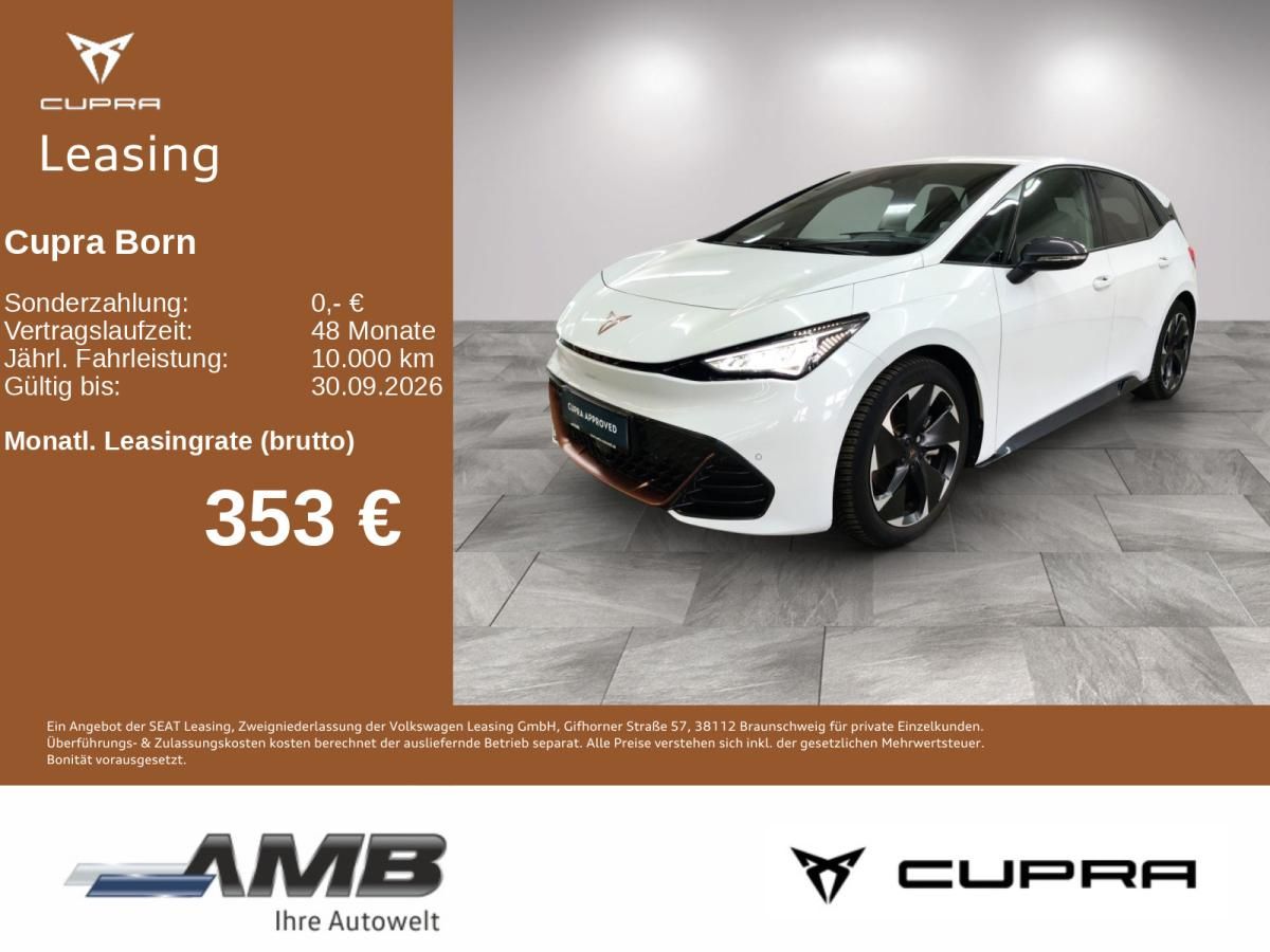 Cupra Born eBoost 77kWh/LED/ACC/Navi/Sitzhz/Wärmepumpe Leasing