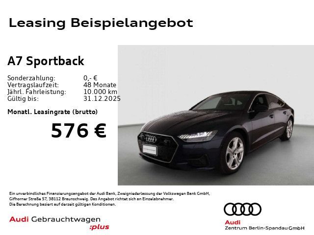Audi A7 Sportback 45 TDI qu. S tronic *PANO*HuD*AHK* Leasing