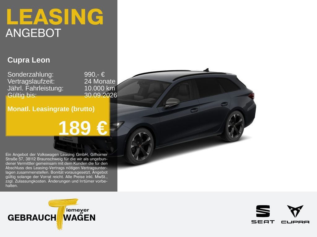 Cupra Leon Sportstourer 2.0 TDI AHK SUPERSPORT KAMERA Leasing