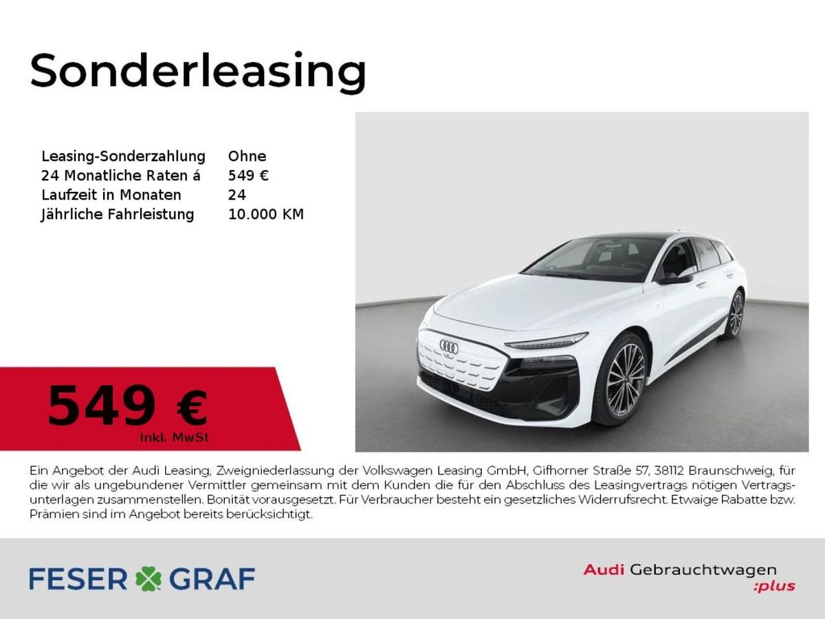 Audi A6 e-tron A6 Avant e-tron performance S line - AHK - PANO Leasing