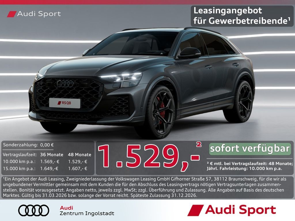 Audi RS Q8 SUV performance tiptronic UPE 205.945,- Leasing
