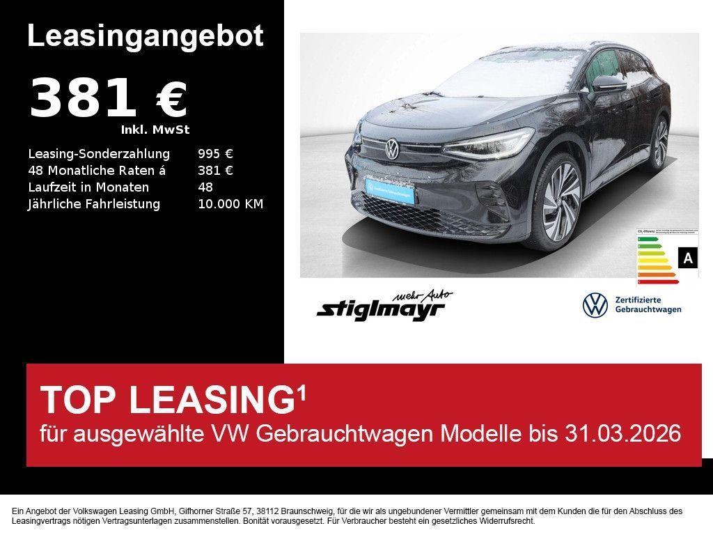 Volkswagen ID.4 GTX 82-kWh+ACC+AHK+IQ-LIGHT+NAVI Leasing