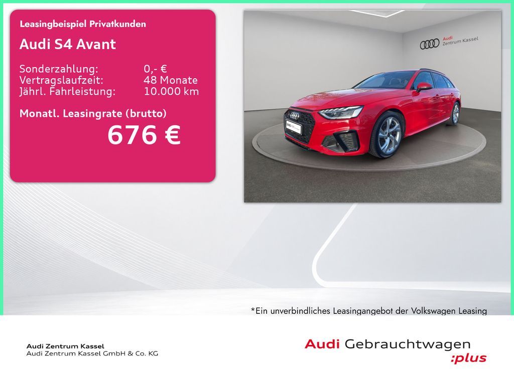 Audi S4 Avant 3.0 TDI quattro LED Pano Navi Kamera Leasing