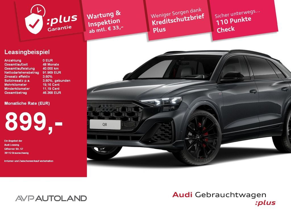 Audi Q8 55 TFSI e quattro tiptronic S line | AHK | Leasing