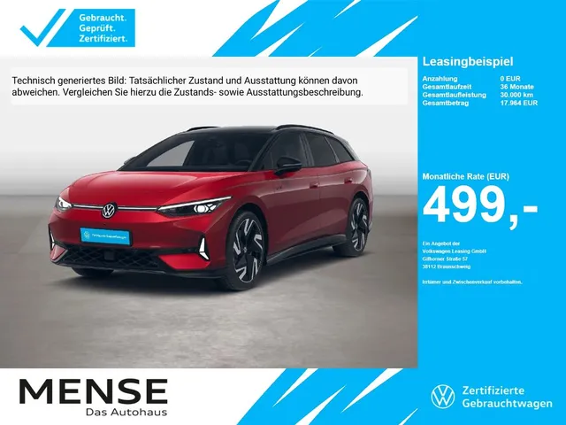 Volkswagen ID.7 Tourer GTX 4-motion electric IQ.Light h/k
