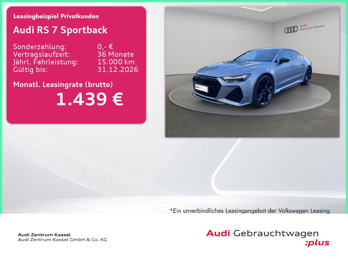 Audi RS7 RS 7 SB 4.0 TFSI quattro Laser B&O Keramik 360° Leasing